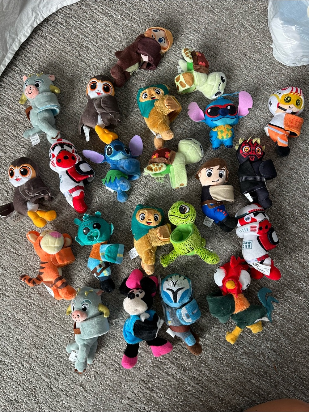 Assorted Plush Character Toys - Multicolor